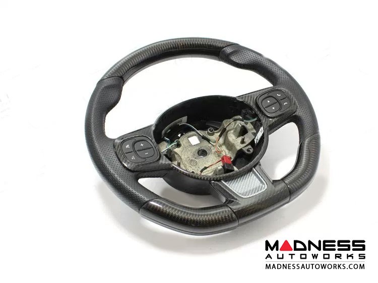 FIAT 500 ABARTH Steering Wheel Sides Cover Carbon Fiber 595 Edition